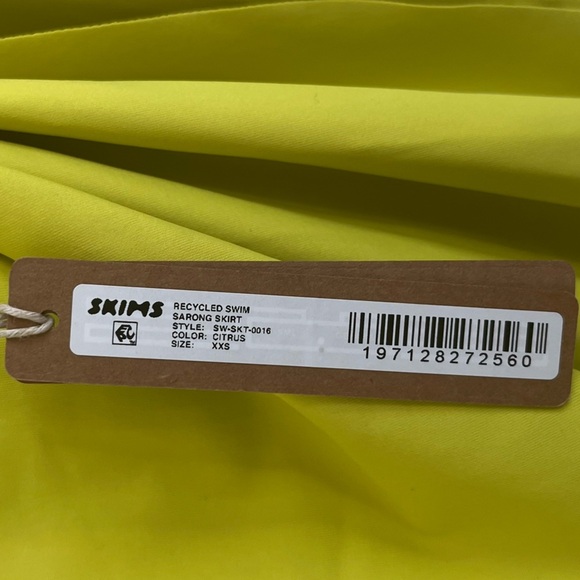 SKIMS Sarong in Citrus NWT Size XXS - Picture 5 of 8